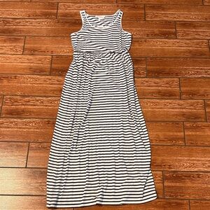 Two by Vince Camuto Black and White Striped Maxi Dress